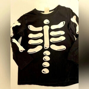 H&M 12-18 month skeleton long sleeve shirt